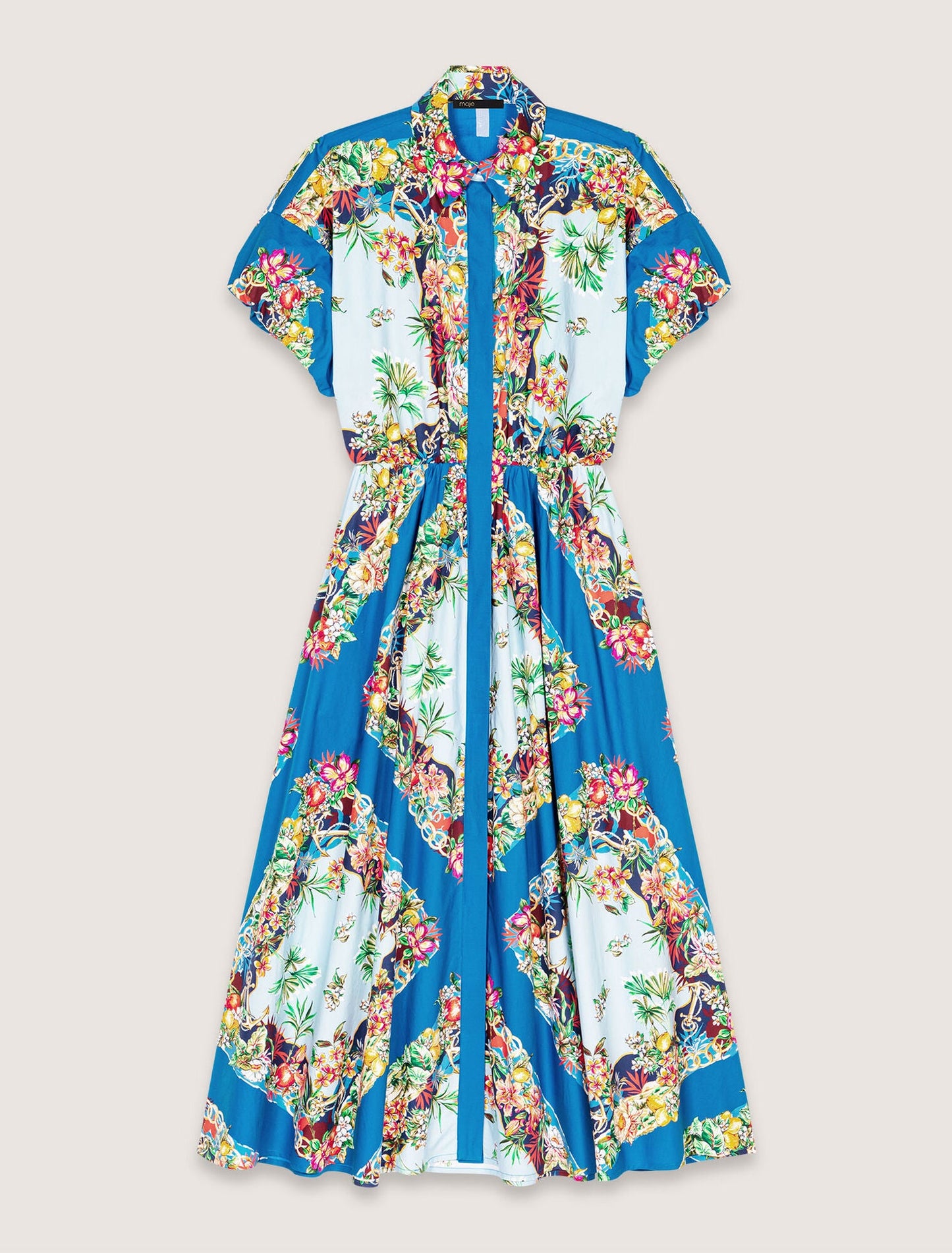 Multicolor Floral Print Patterned maxi dress