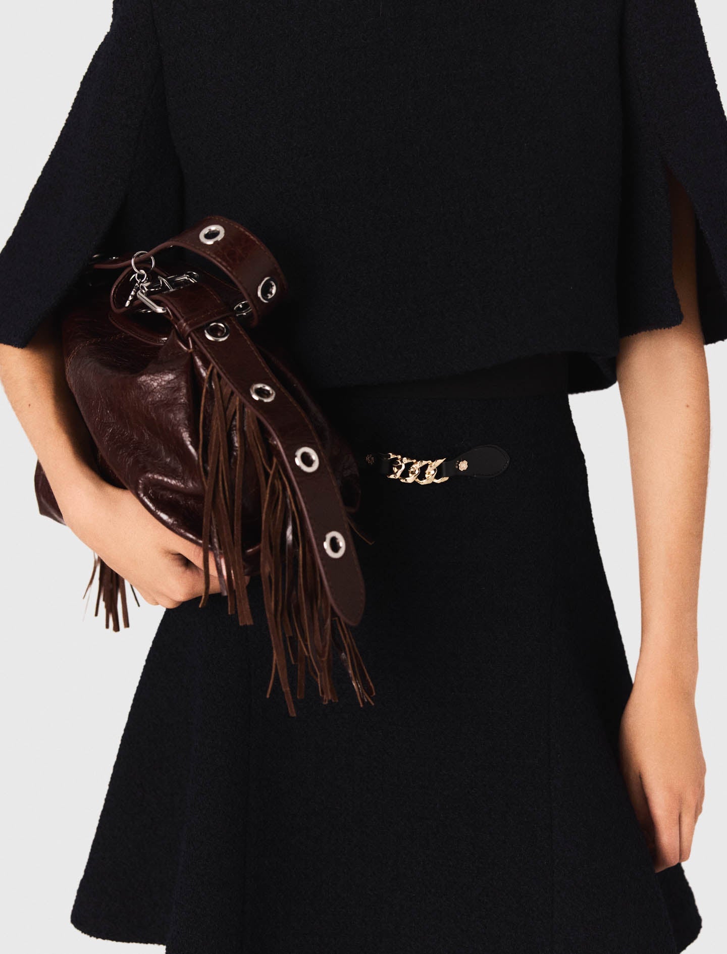 2-in-1 tweed dress