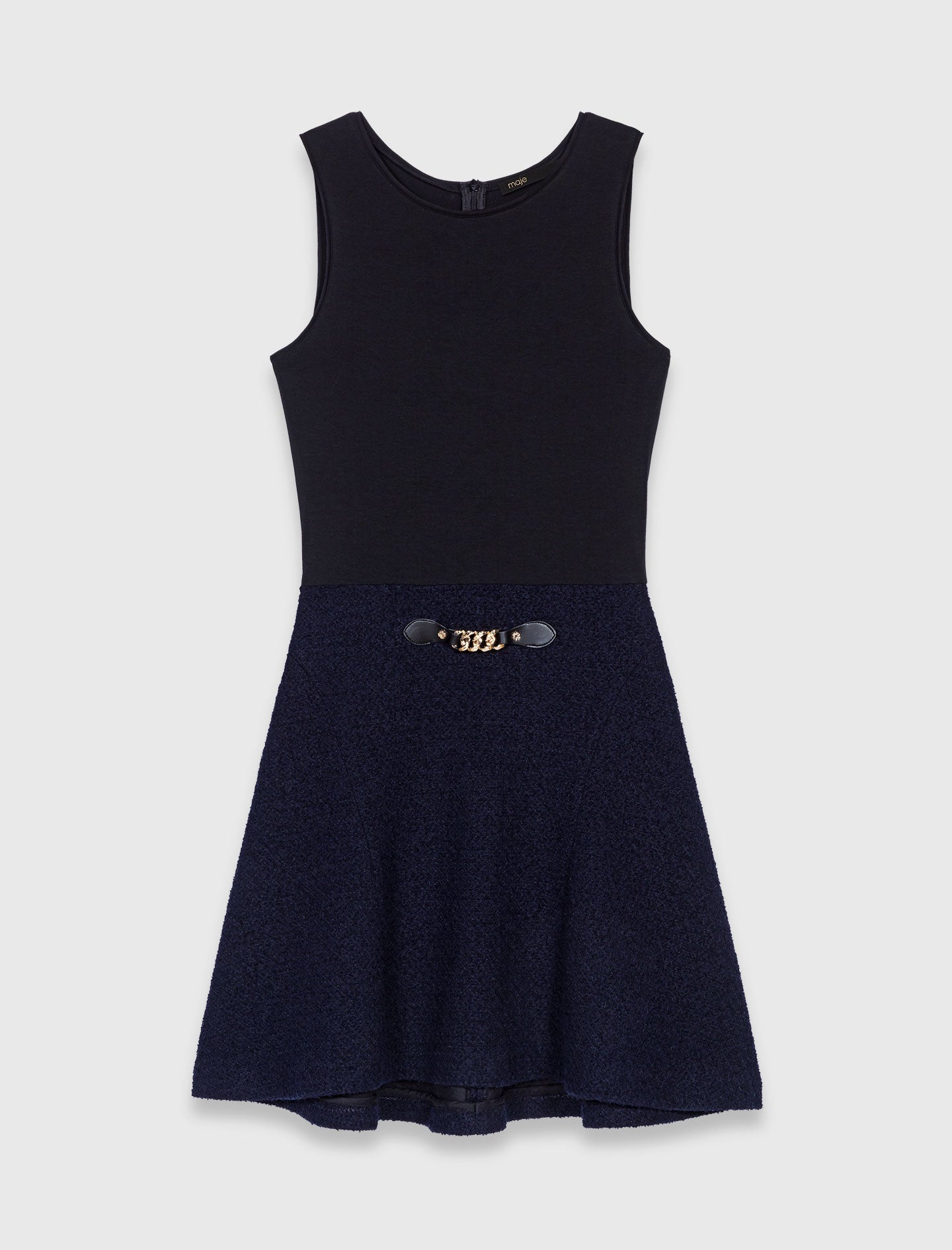 2-in-1 tweed dress