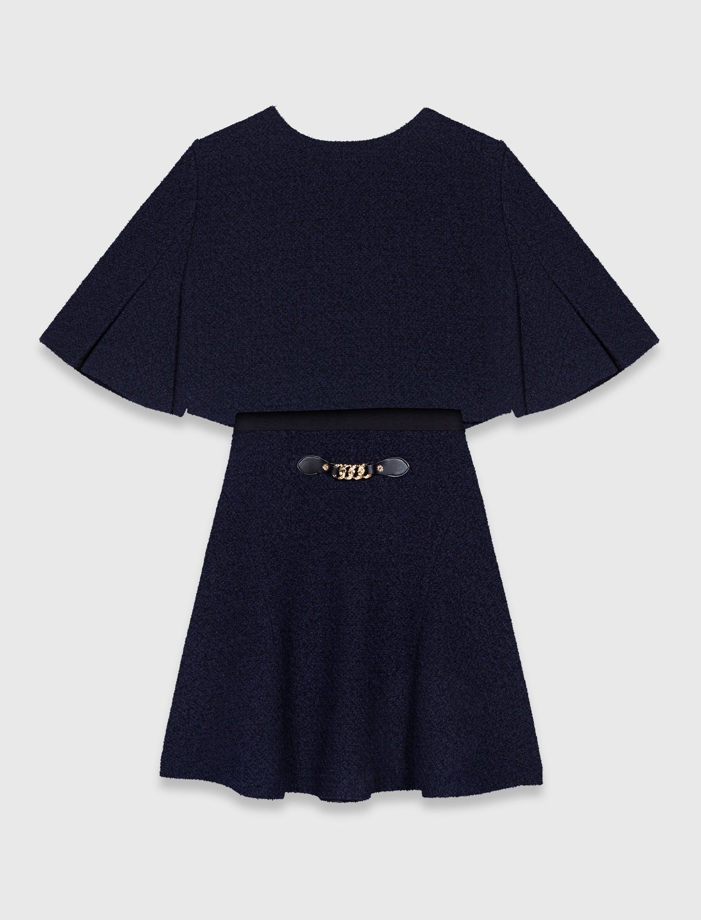 2-in-1 tweed dress