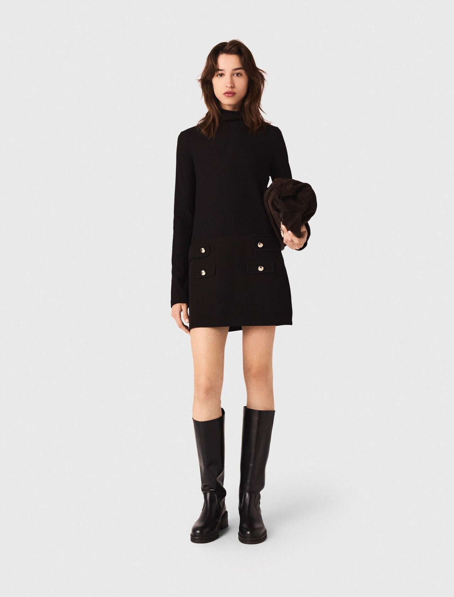 Short high-neck dress