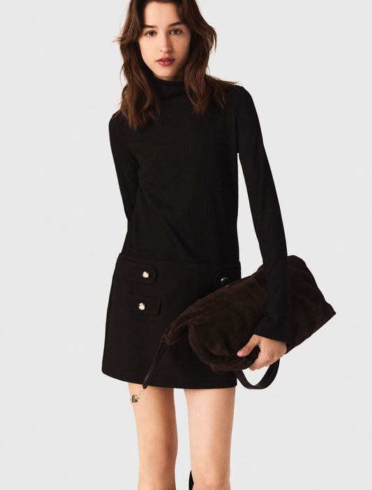 Short high-neck dress