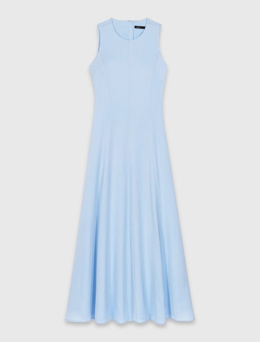Open-Back Maxi Dress Blue Sky