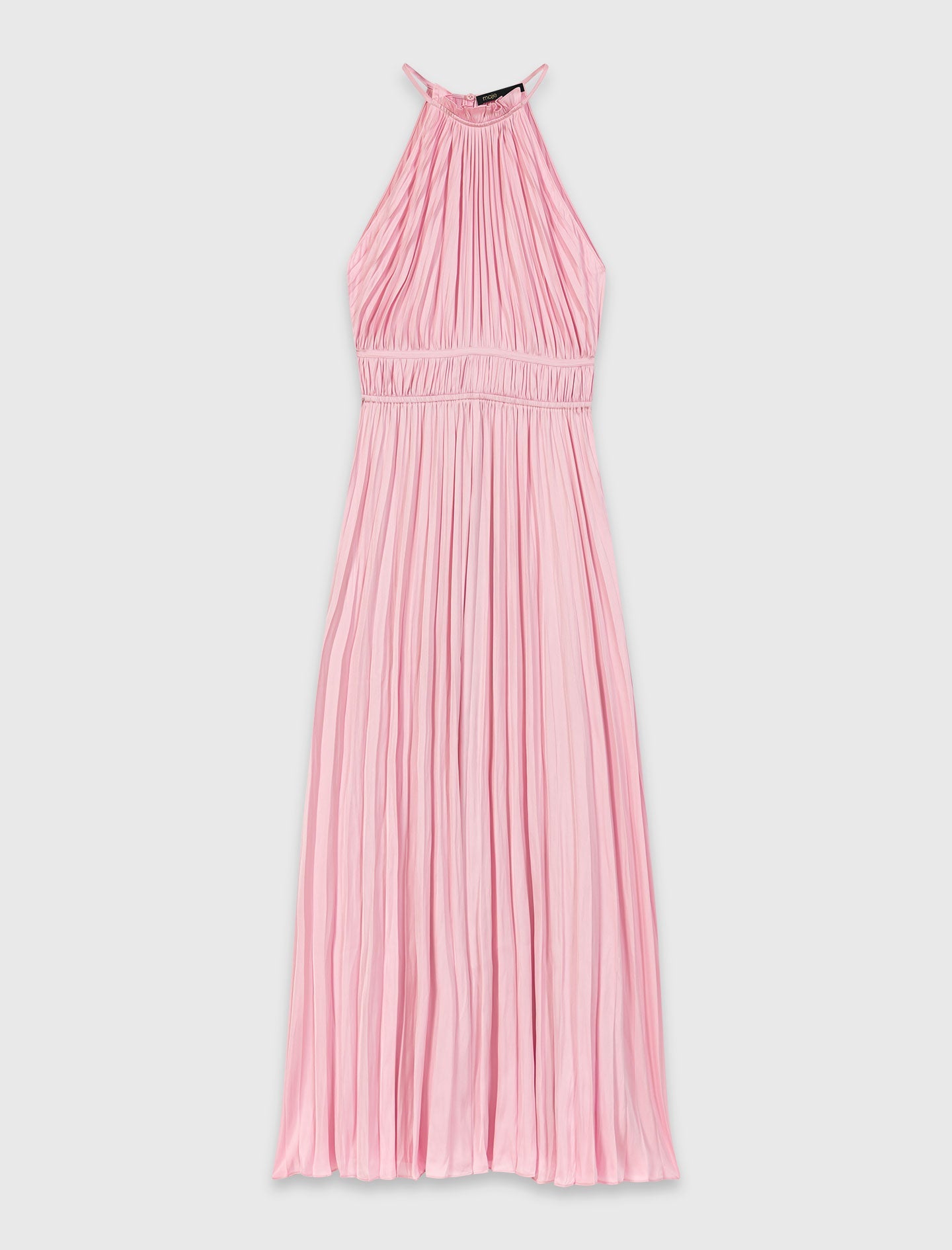Pleated Maxi Dress Pink