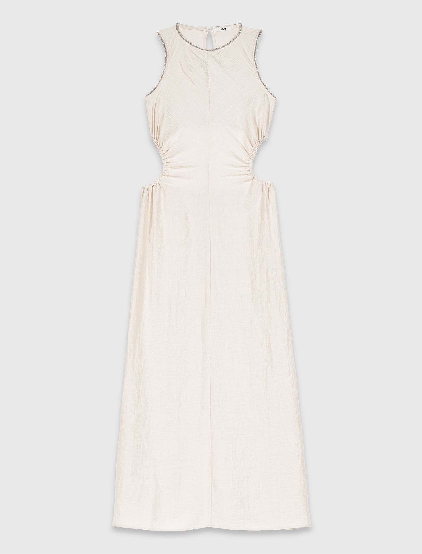 Open-back maxi dress Cream
