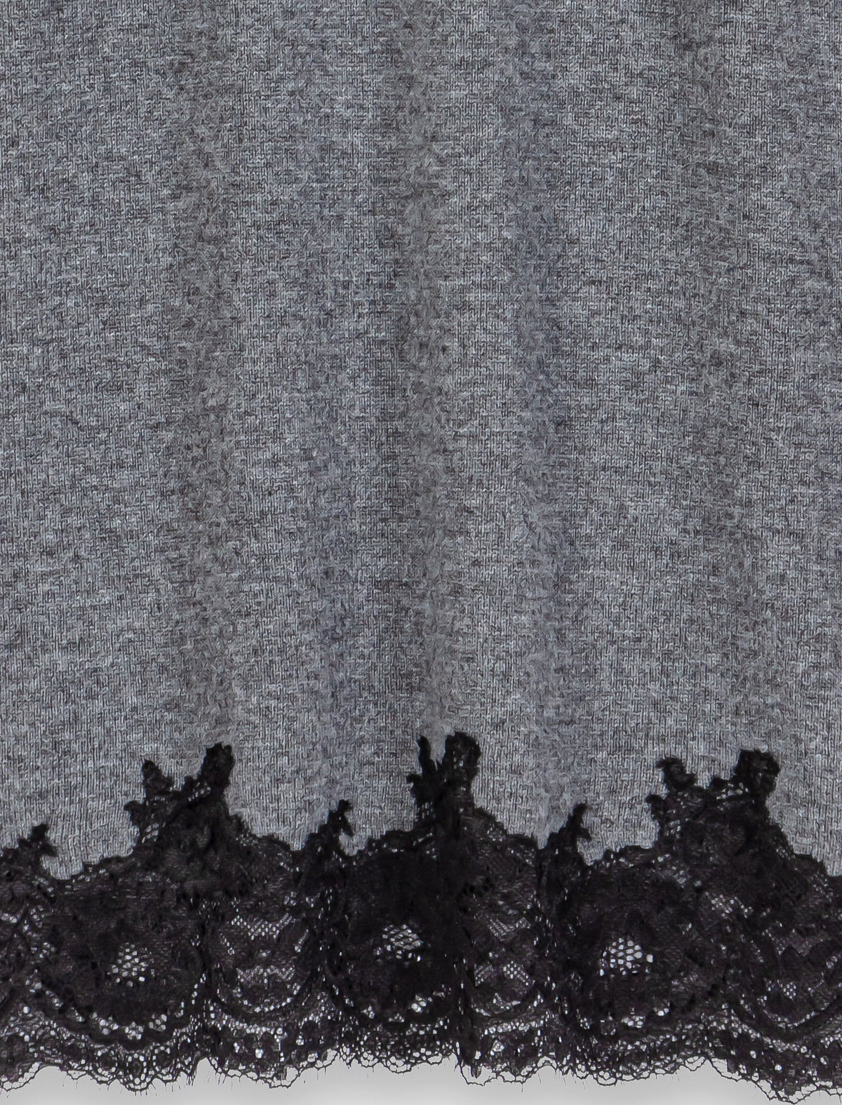 Dress with lace panel Grey/Black