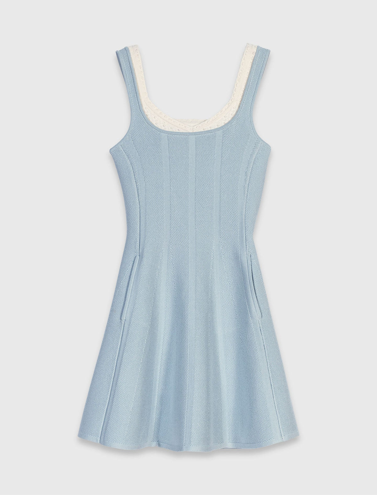 Short 2-in-1 effect dress Light Blue