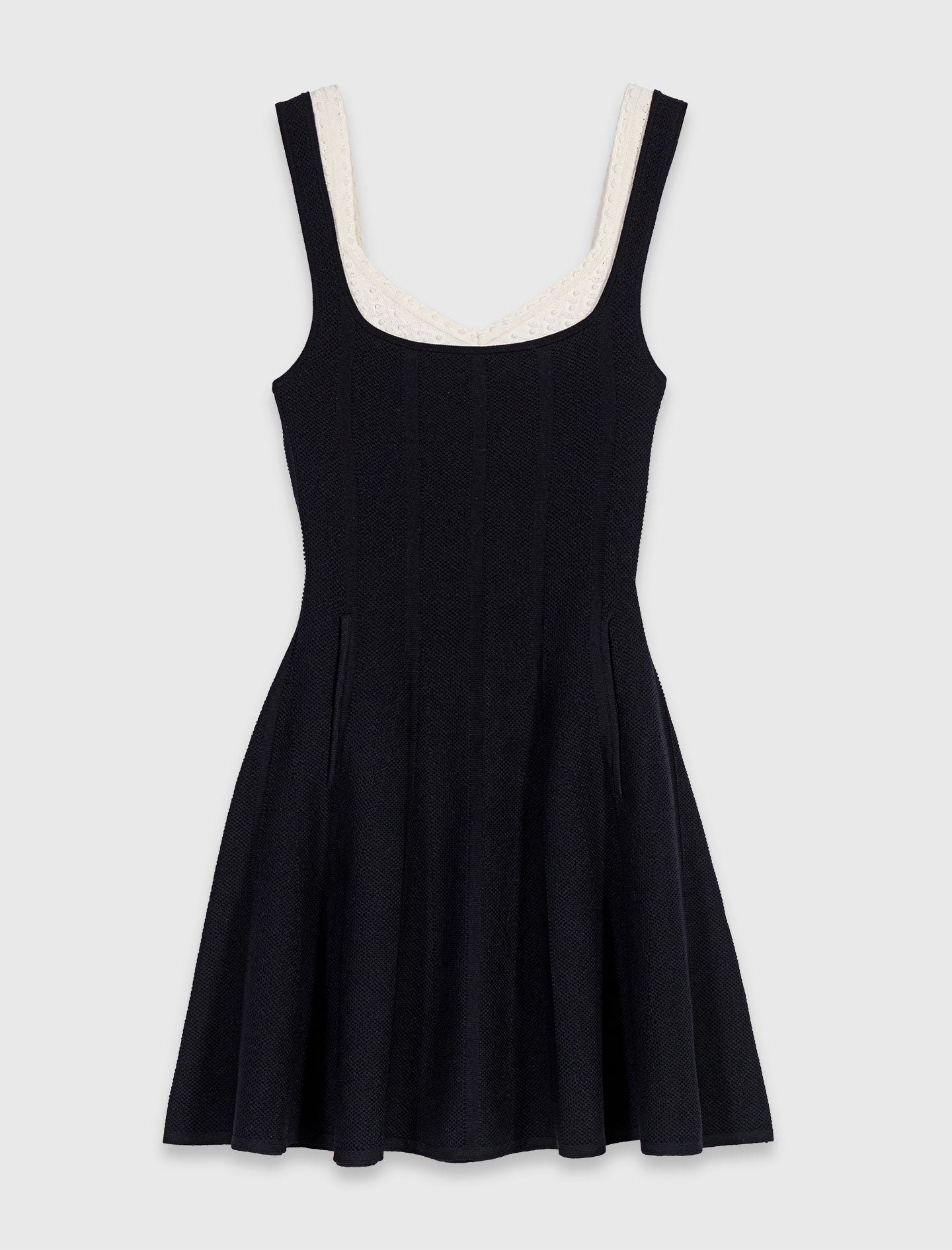 Short 2-in-1 effect dress Black