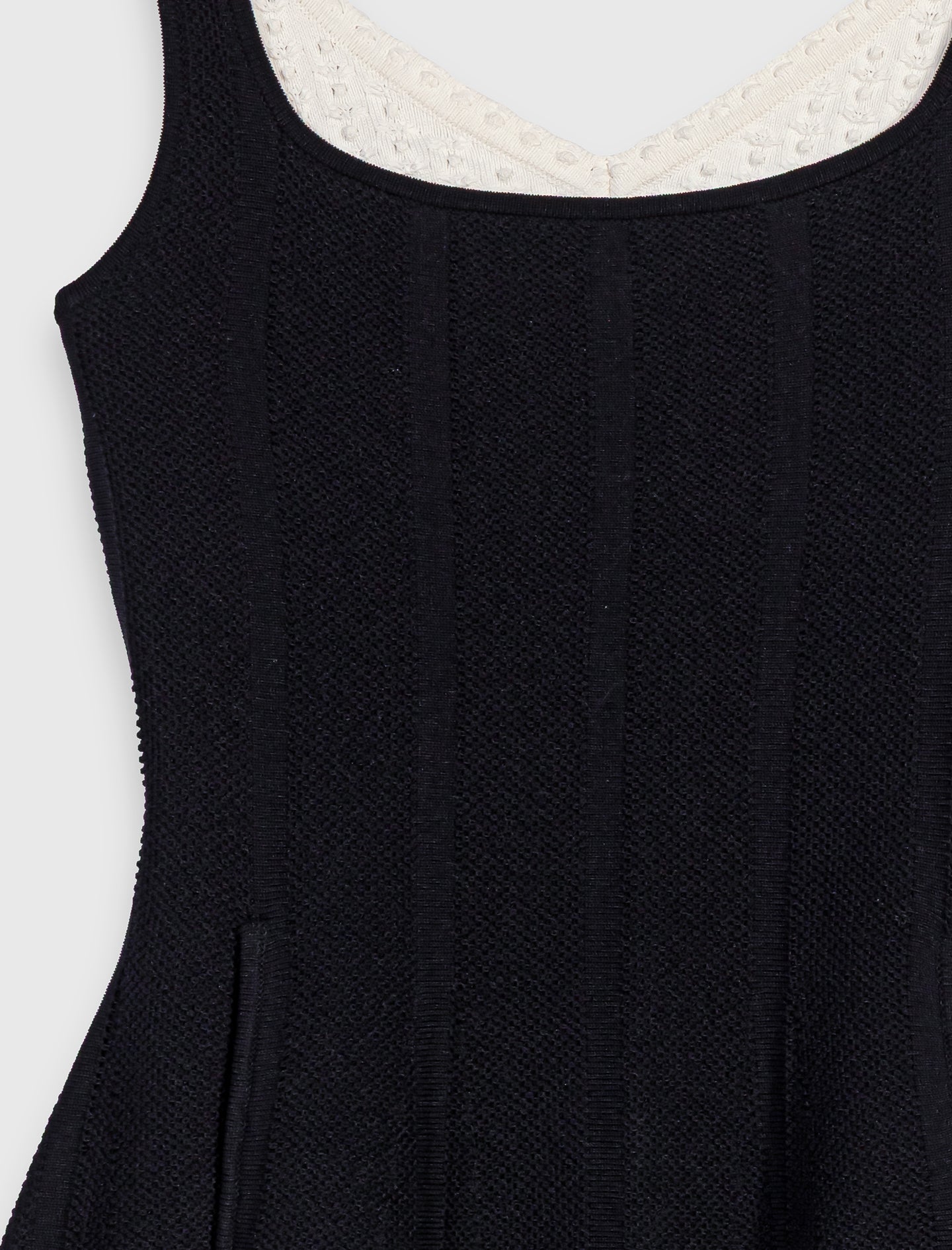 Short 2-in-1 effect dress Black