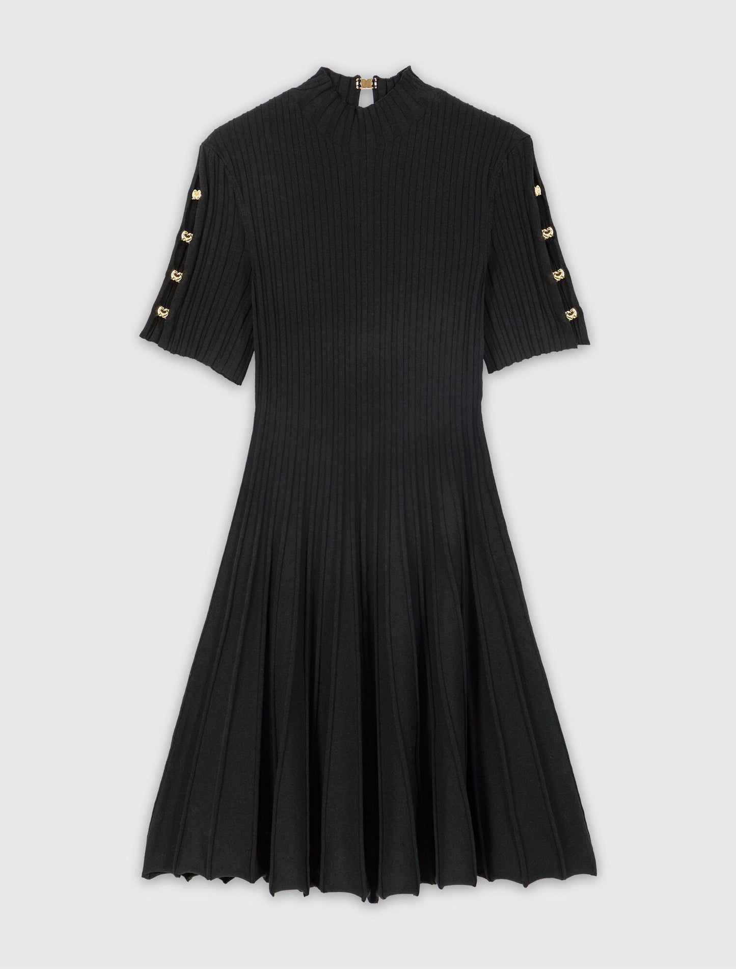 Short knit dress Black