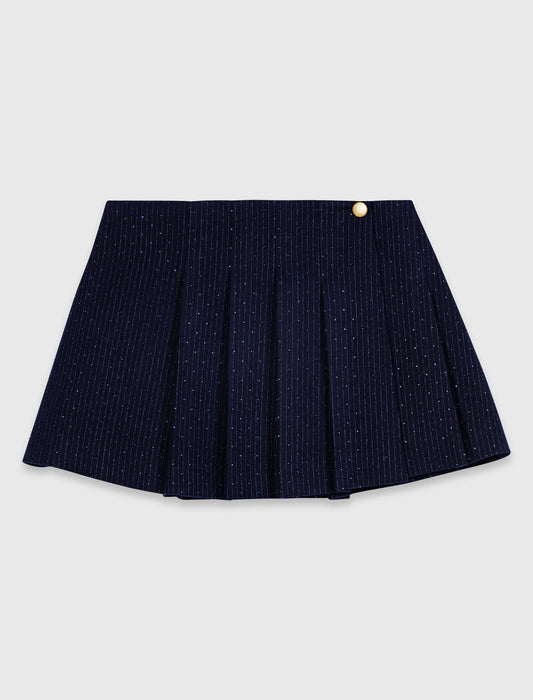 Shirt dress with removable skirt White/Navy