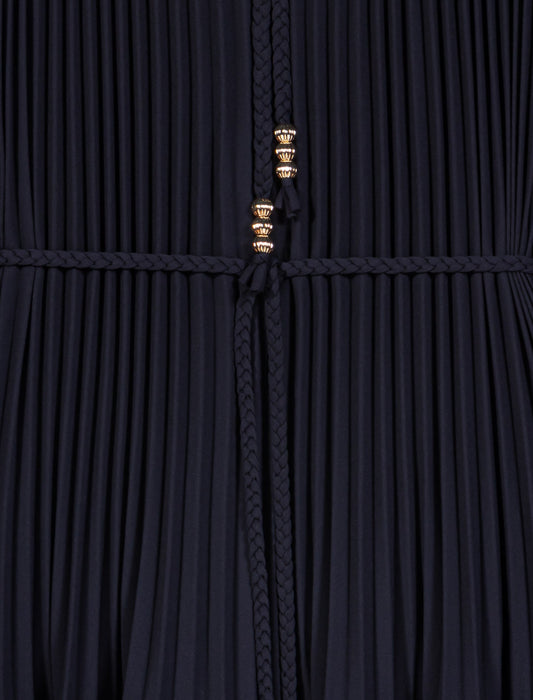 Short pleated dress Navy
