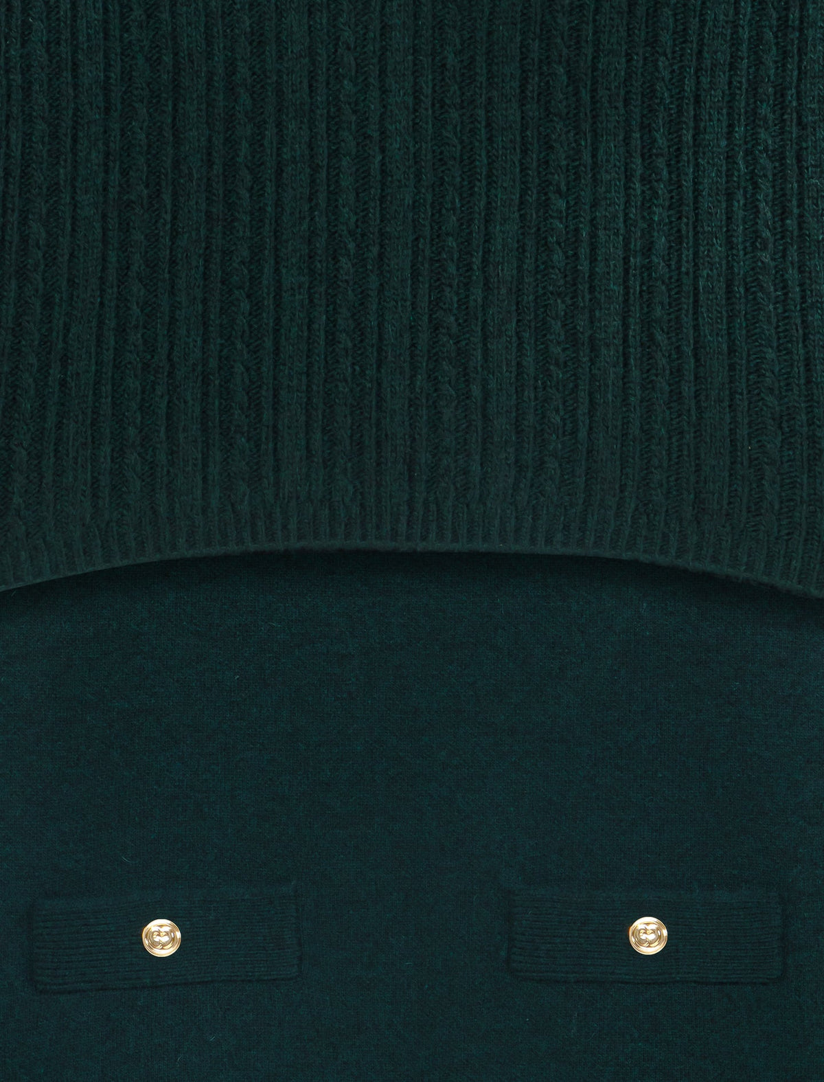 Knit dress with removable sweater Bottle Green