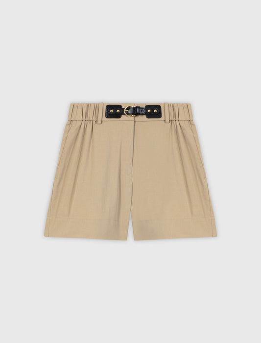Cotton Shorts Camel