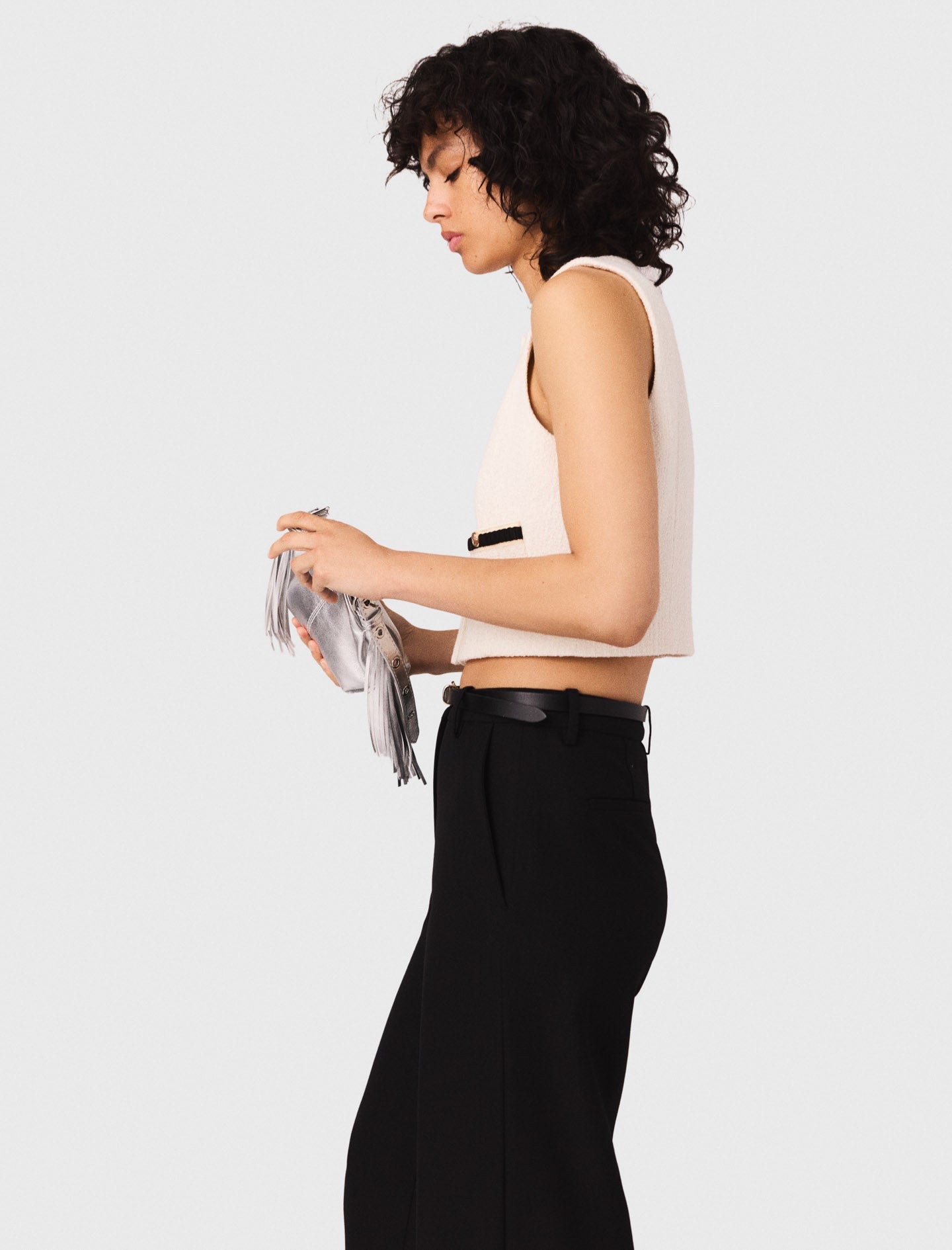 meing peplum tweed tops【新品未使用】 Ming Wang Tweed Peplum Top | Nordstrom