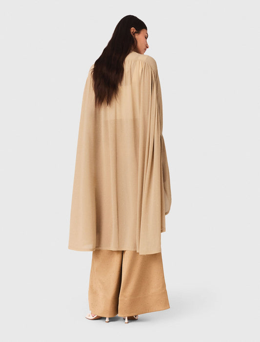 كنزة قصيرة بياقة مزينة بالأحجار