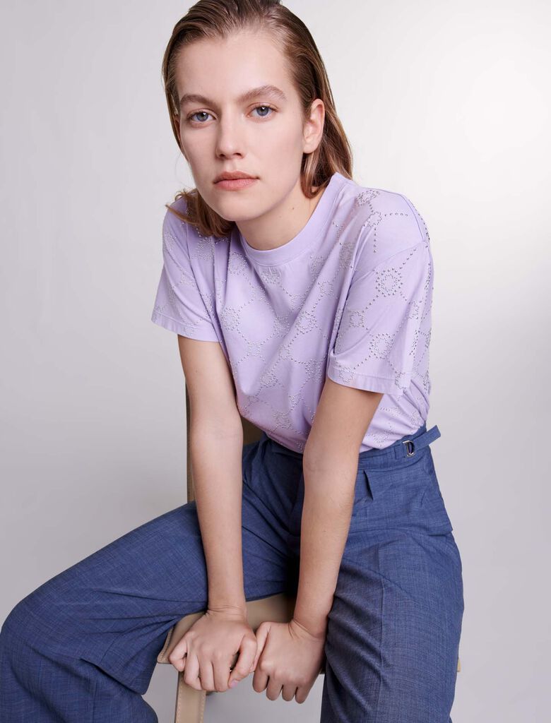 Parma Violet-Studded T-shirt