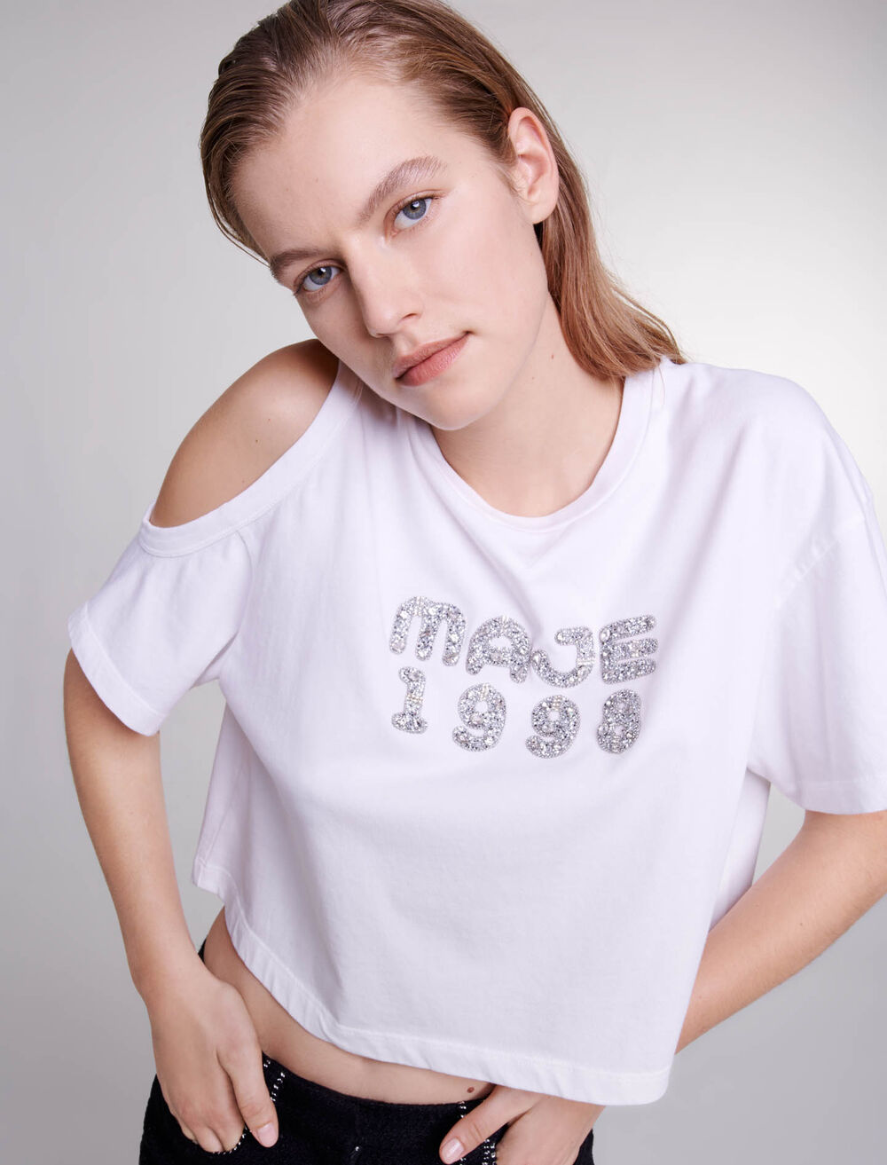 White-featured-Maje 1998 T-shirt