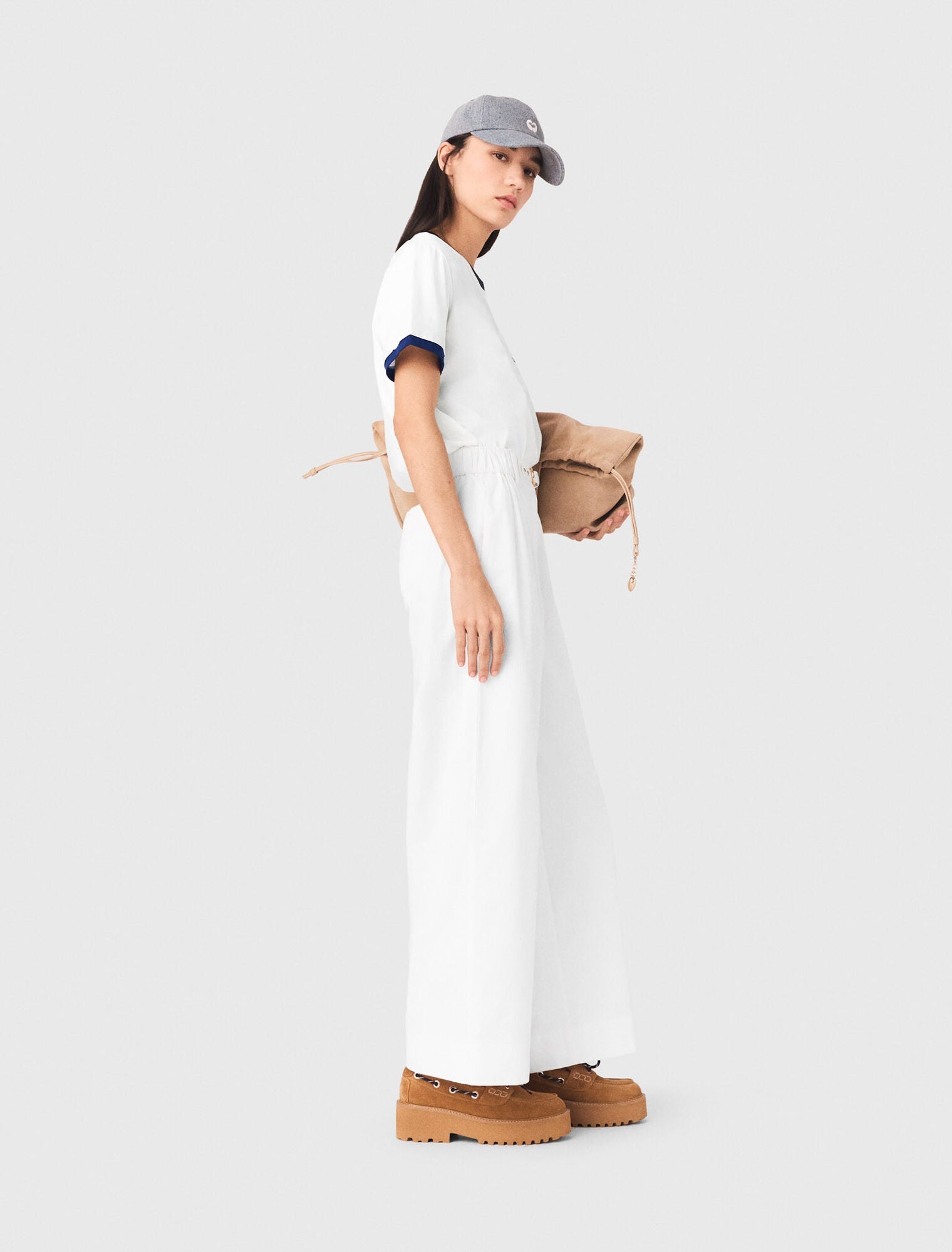 Layered-Look T-Shirt White