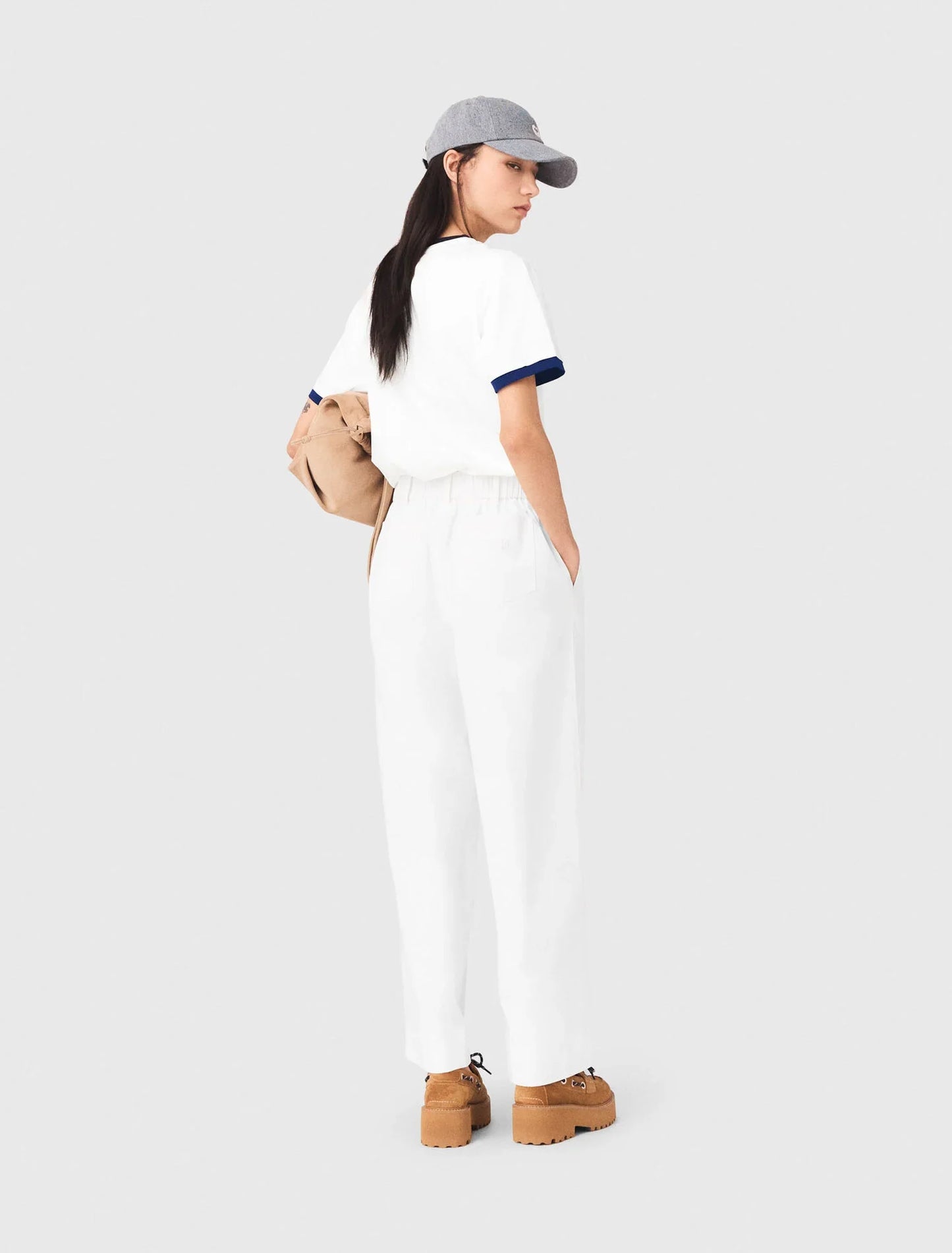 Layered-Look T-Shirt White