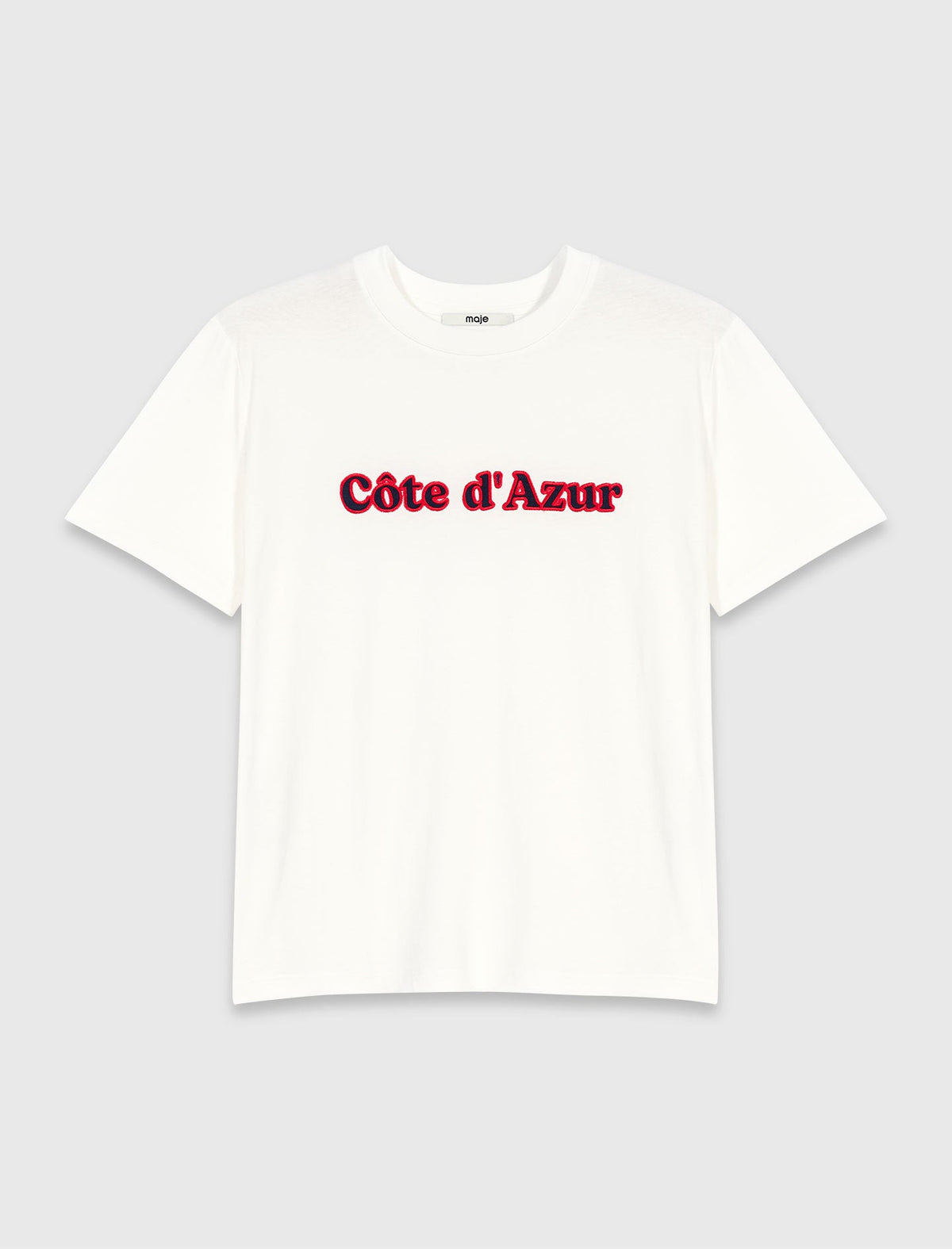 T-shirt with embroidery White