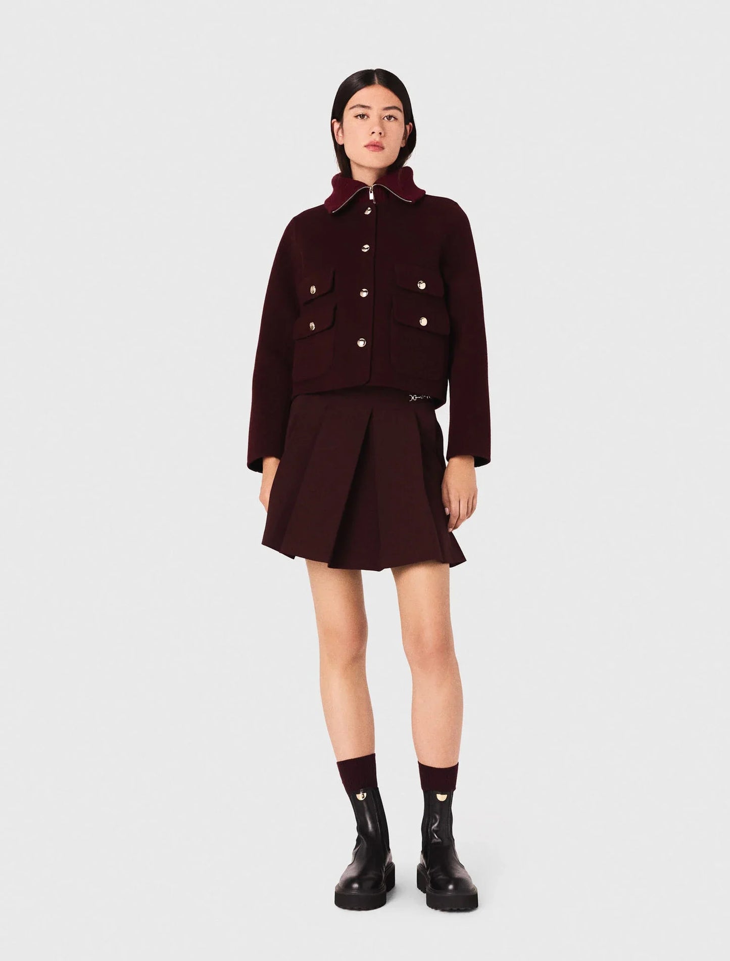 mfpve00722 reversible double faced jacket burgundy