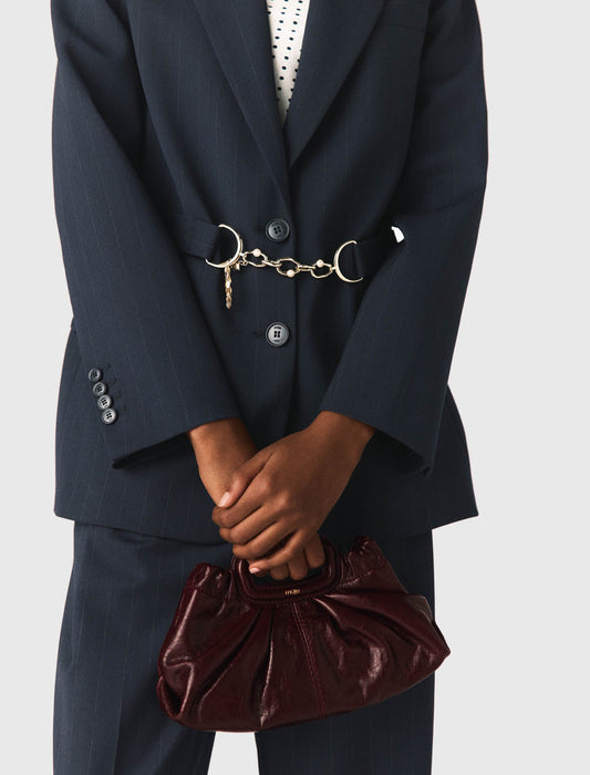 جاكيت بدلة بنمط مخطط